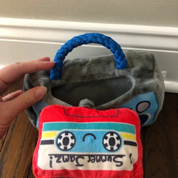 BARK! Dogs Toy - Vintage Boom Box w/Removable (Attached) Cassette Tape - NWOT! - Picture 3 of 10